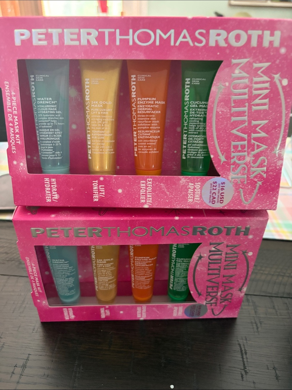 Peter Thomas Roth Multiverse Mini Mask Set - Pink, Blue, Gold, Orange, Green